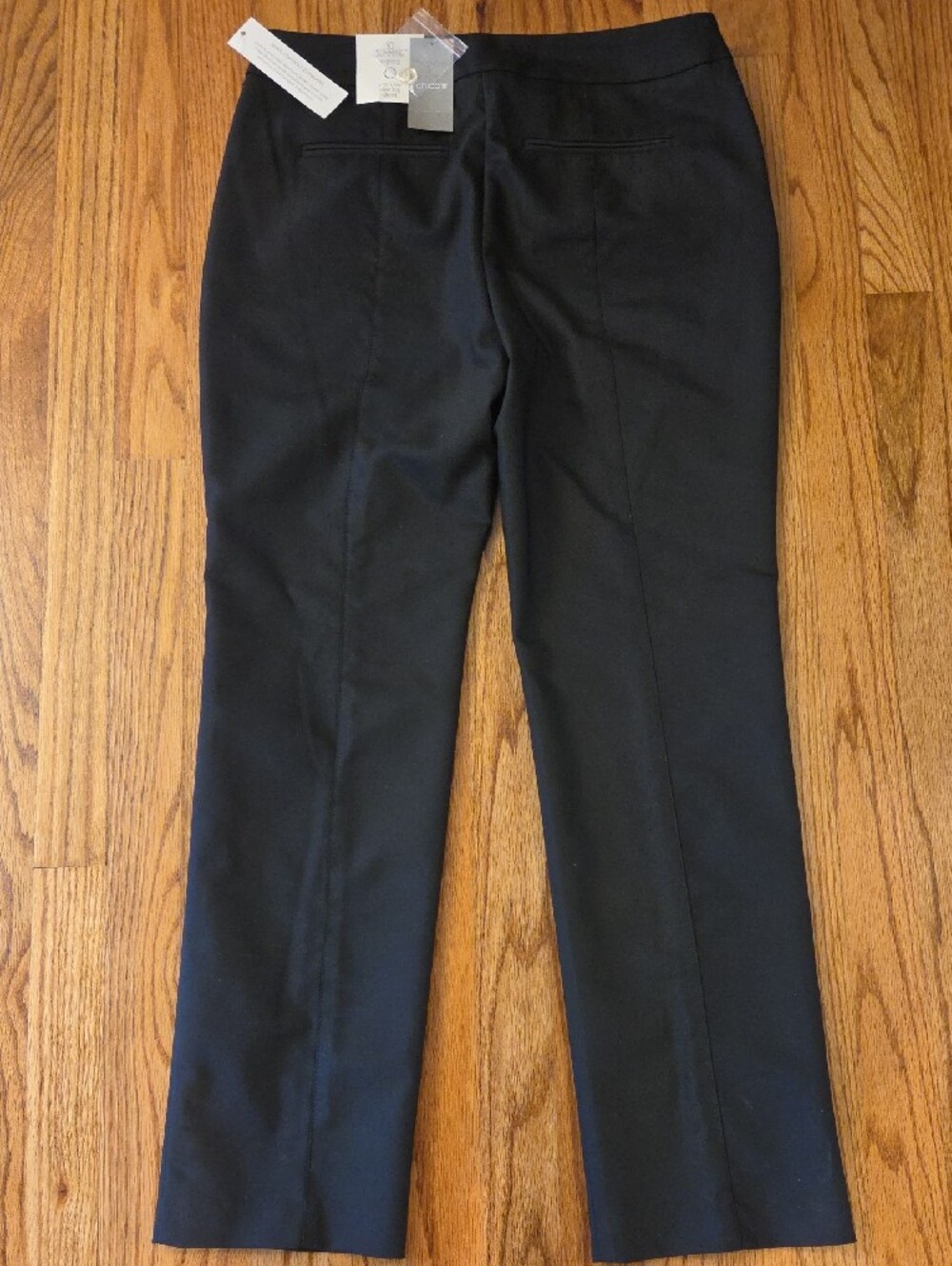 NWT Chico's Black City Chic Slim-Leg Trousers - Chico's 0 Short (SP/4P)